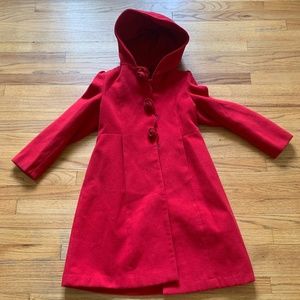 Girl Red Coat